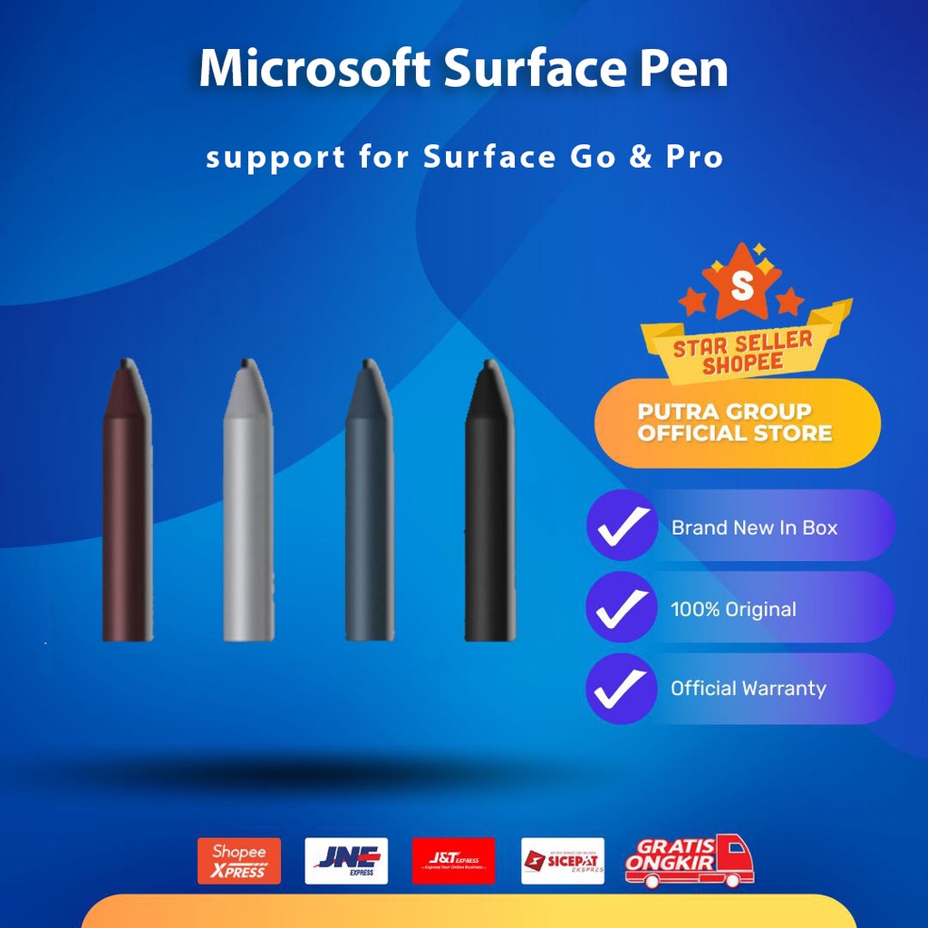 Microsoft Surface Pen Surface Pro Go (Pencil For Surface Pro Go) Garansi 1 tahun