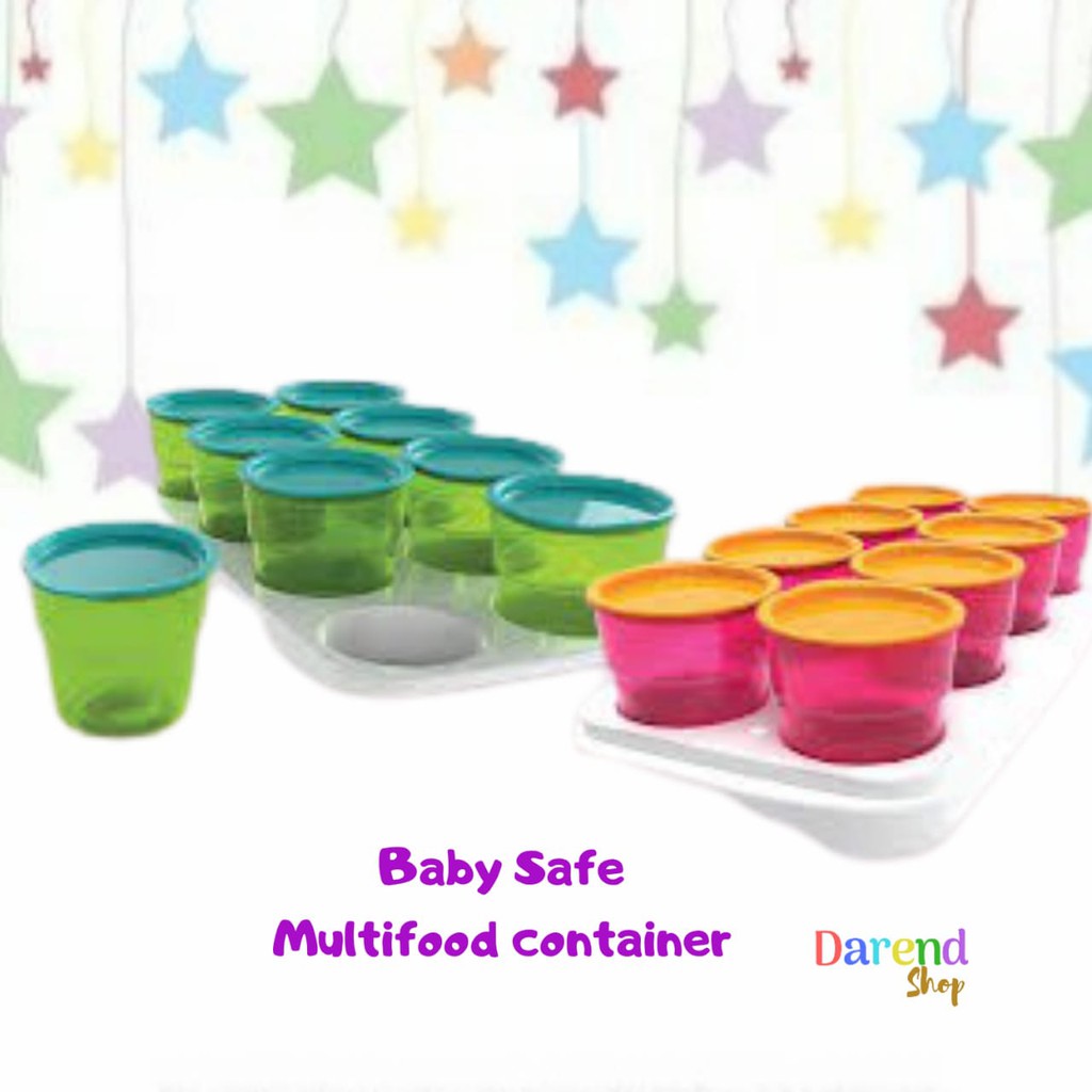 Wadah MPASI Baby Safe Multi Use Container MPASI / Tempat Makan Bayi / Peralatan Makan Bayi