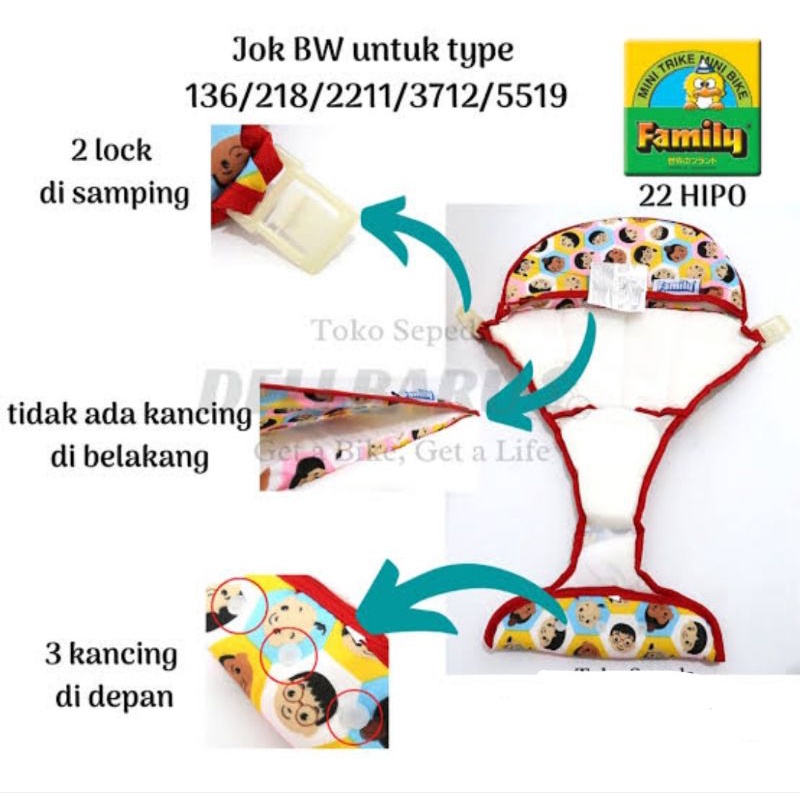 JOK BABY WALKER TIPE 13/TIPE 18/TIPE 19 MEREK FAMILY