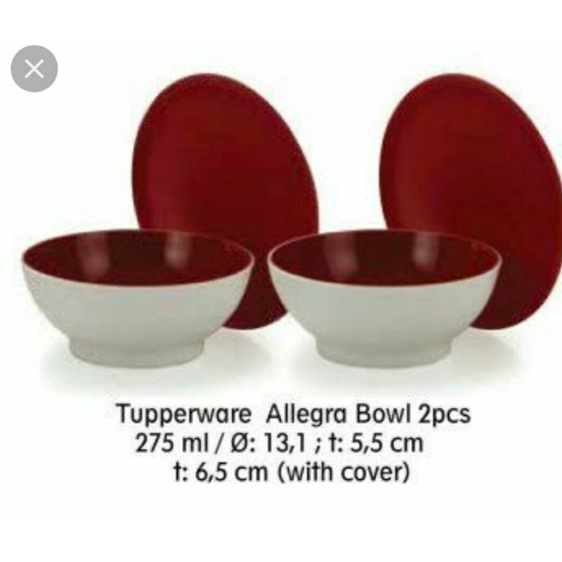 Allegra bowl satuan  Tupperware