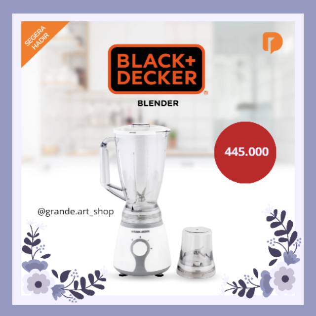 Black and decker blender pelumat makanan