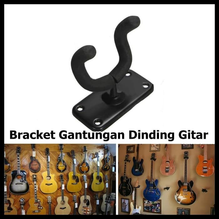 Bracket Gantungan Dinding Gitar XG 01 Black