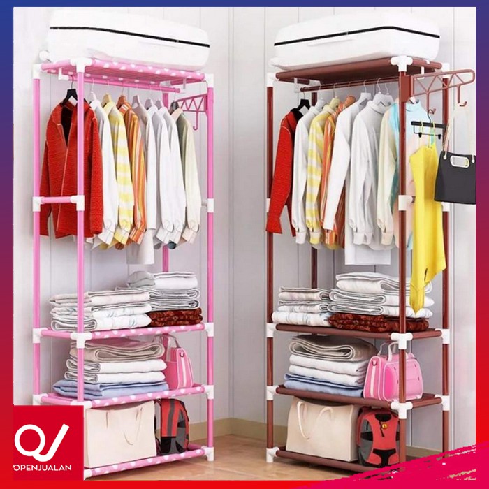 Rak lemari  hanger  Lemari  pakaian  murah Rak pakaian  
