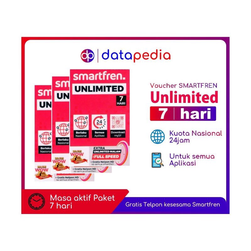 Voucher smartfren Unlimited 7 hari