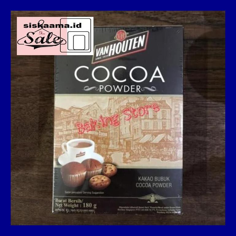 

A40D0Yh Cokelat Bubuk (Cocoa Chocolate Powder) Van Houten 180Gr D50Tr40V