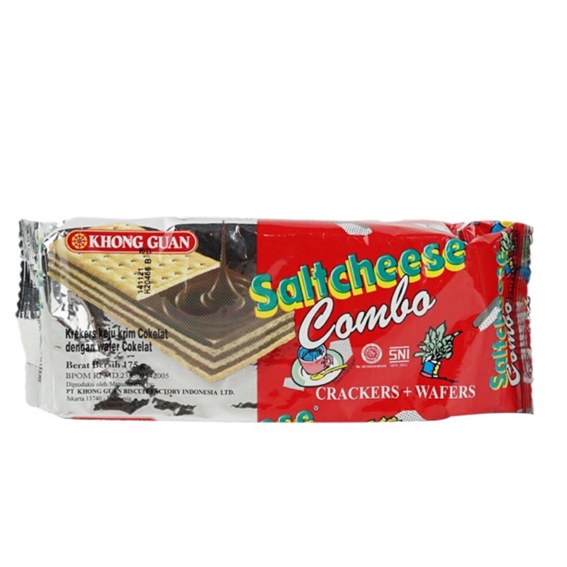 

KHONG GUAN SALTCHEESE COMBO WAFER COKELAT 175gr