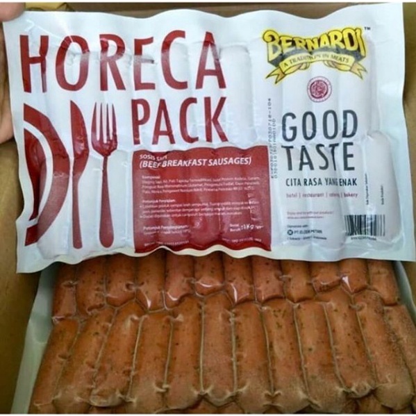 

Bernardi Horeca Breakfast Sausages, Sosis Daging Sapi dan Ayam (1kg)