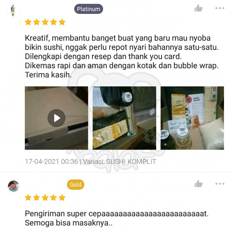 Paket Bahan Pembuat Sushi Maker Set Nori Kimbab dan Onigiri Baby Koala Lengkap Halal Komplit Instan Praktis