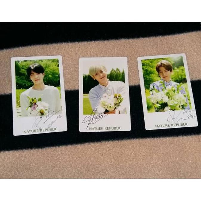 BEST SELLER EXO LIMITED CHANYEOL SEHUN BAEKHYUN EXO PHOTOCARD - NATURE REPUBLIC NATREP