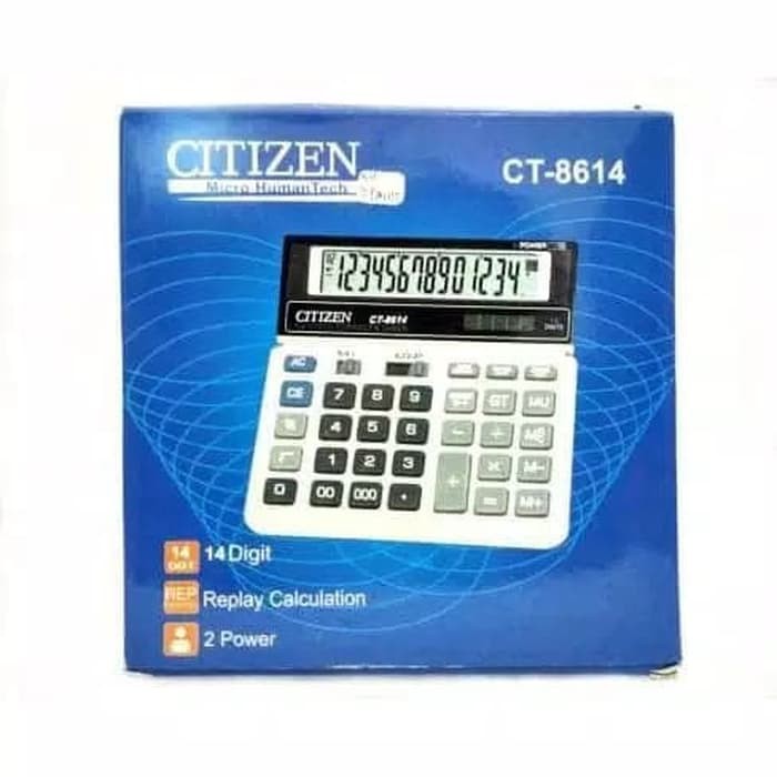 

KALKULATOR CITIZEN CT 8614 - CALCULATOR CT 8614 14 DIGIT