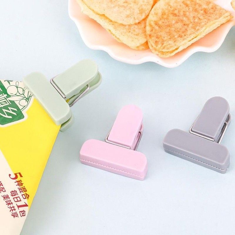 1 Set (12pc) Klip Penutup Plastik Makanan/ Penjepit Snack / Sealer