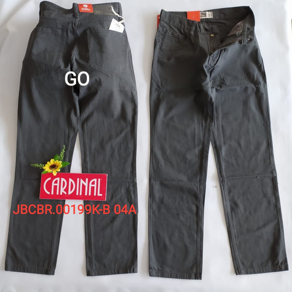 gof JBCBR CDL By CARDINAL OFFICER Celana Panjang Casual Chino Pockets Reguler Original Katun Bermuda