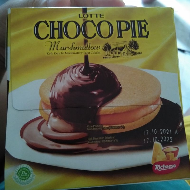 

Choco Pie Lotte Richeese Keju 1 Box