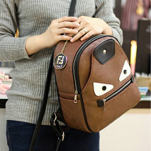 Tas Ransel Cewek Fendi Monster