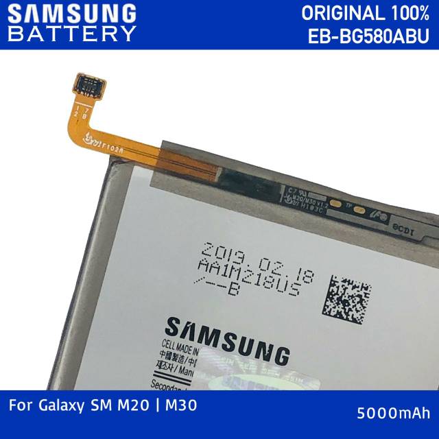 Baterai Batre Samsung Galaxy M20 M30 EB-BG580ABU Battery Batrei Original