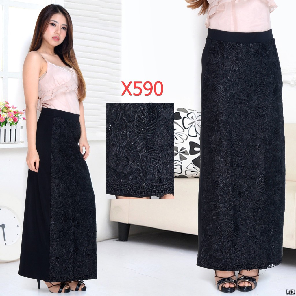 Rok Panjang Brokat IMPORT #14