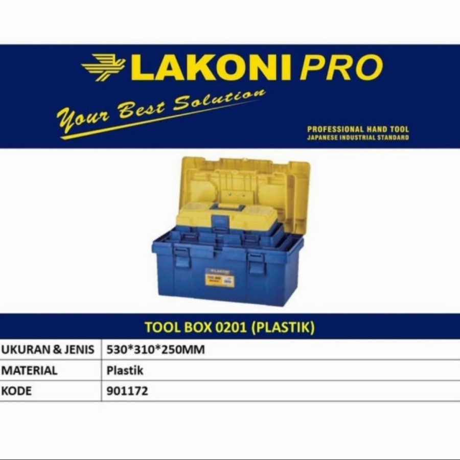 Tool Box Lakoni Pro 53x31x25cm Box Tempat kunci-kunci Lakoni