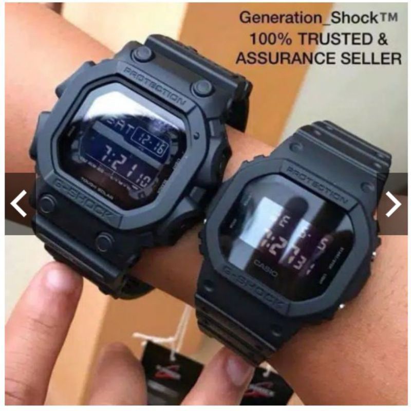 (Terima Cod)Jam Tangan Couple Digital Chasio Dw5600 Strap Rubber(Dikirim Jakarta)