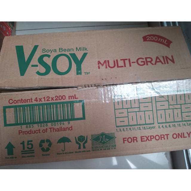 Vsoy Multi Grain 200 Ml ( 1 dus ) gojek dan grab only