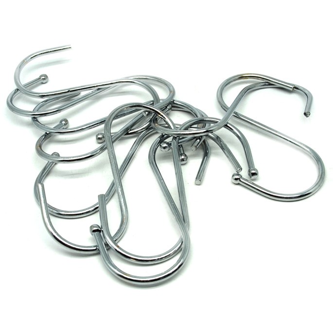Hanger Gantungan Serbaguna Stainless Steel 10PCS - Silver