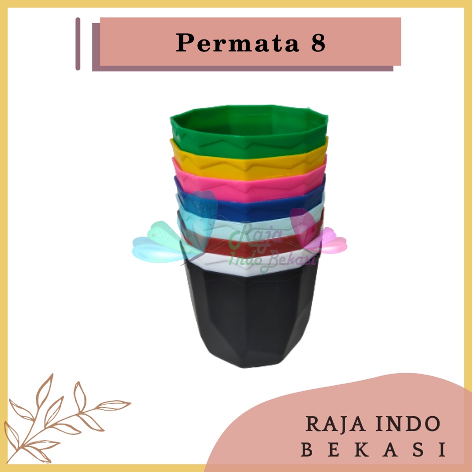 Pot Permata 8CM Putih Hijau Mint Biru Pink 8 Cm Putih Murah Uk Mirip Pot Tawon 10