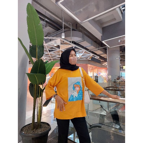 top oversize blus/kaos atasan oversize wanita