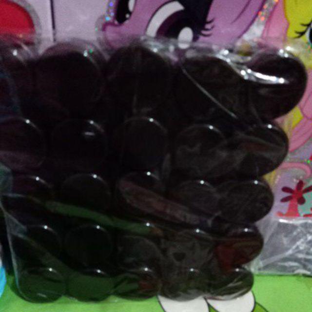 Pot Cream 5gram / 5 Gram Hitam Natural Datar (kemasan 25 Pcs)
