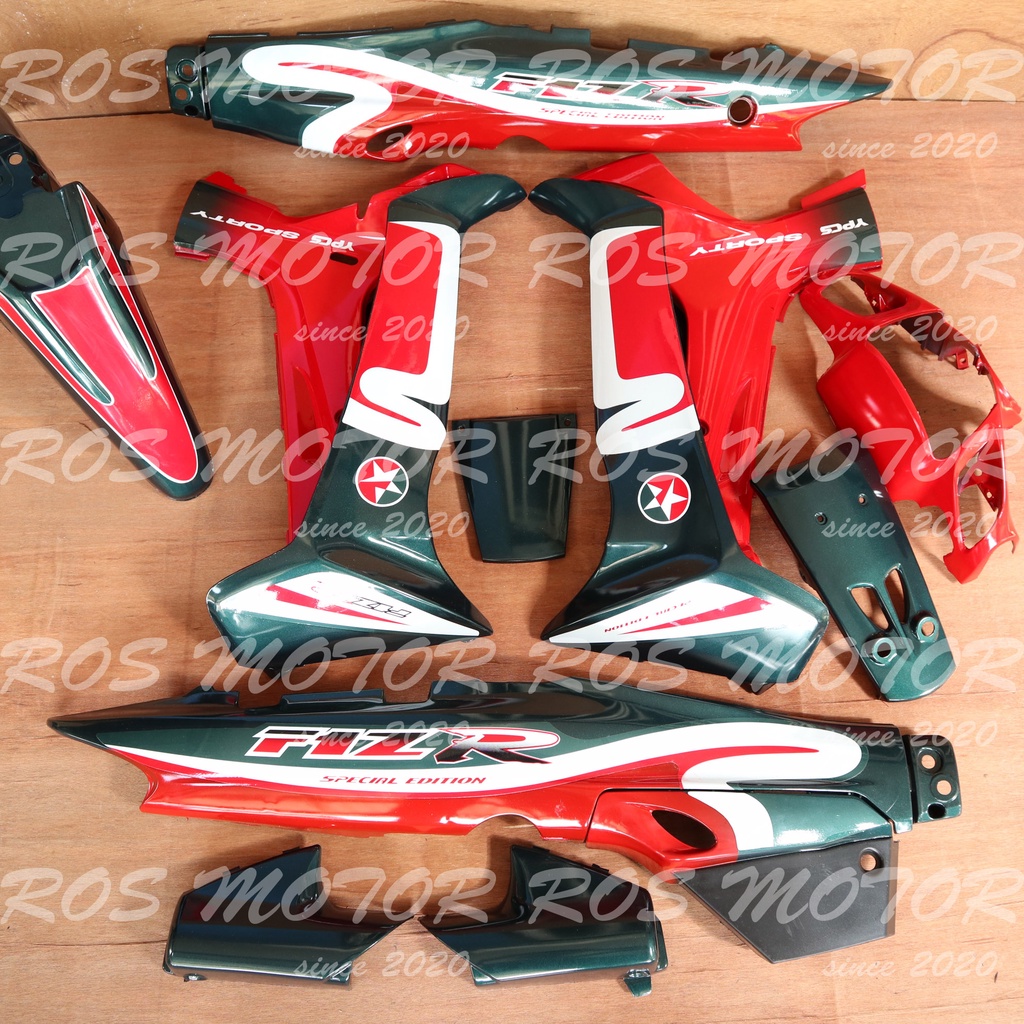 Cover Body Fizr F1zr Caltex Hijau Merah Full Set Halus Cover Bodi Yamaha Fiz r