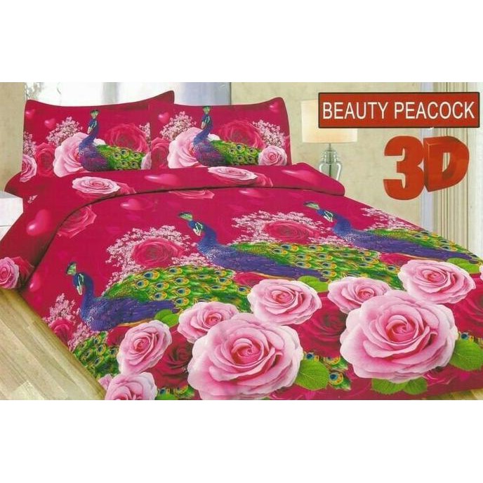 Best Seller Sprei Bonita Beauty Peacock No.1 King 180 Seprai Sprai Mawar Merak Berkualitas