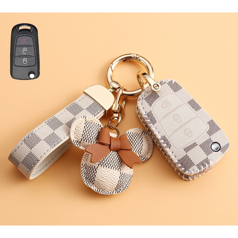 Case Gantungan Kunci Mobil Motif Anjing Besar Untuk Great Wall Haval H6 Coupe H2S / H7 / H9 / F7X