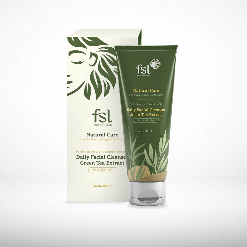FSL Daily Facial Cleanser Sabun Pembersih Wajah Skincare Alga Rosan - FSL Daily Facial Cleanser