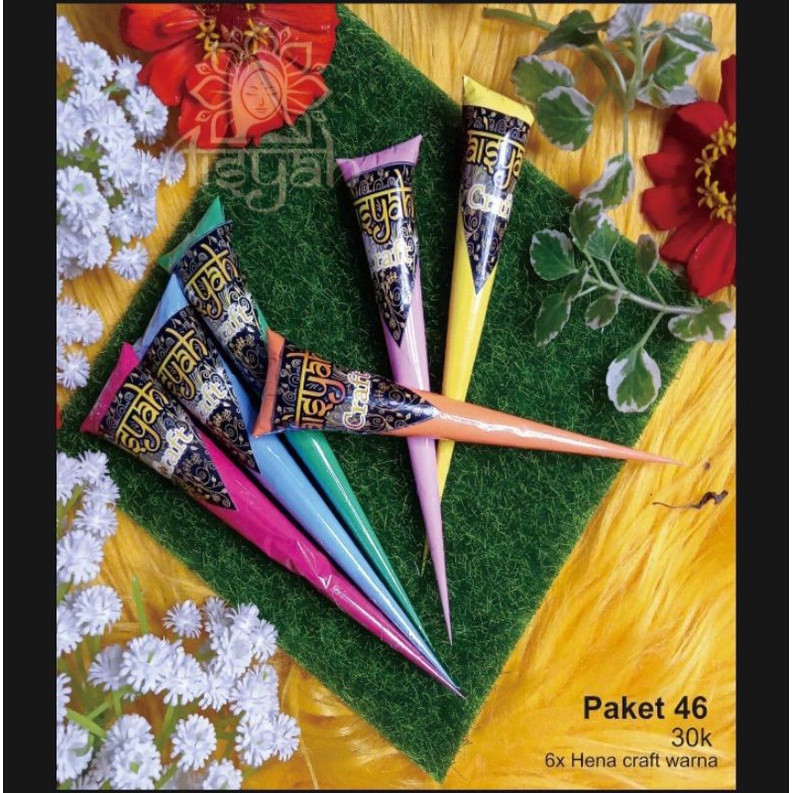 

Cilacilo -Paket 46 Henna Craft Warna/Henna Untuk Benda