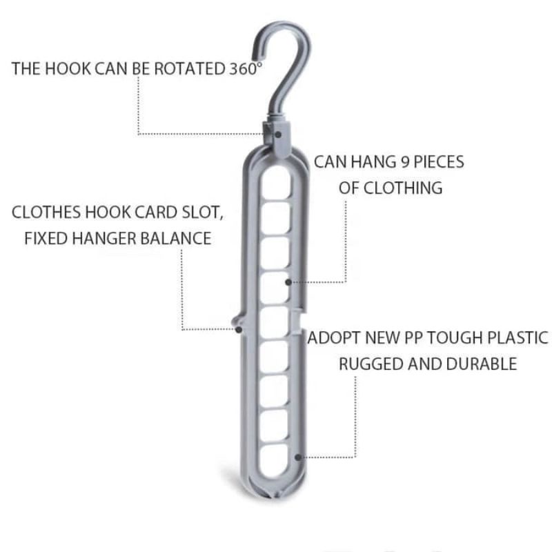 MAGIC FOLDING HANGER/MAGIC HANGER INSTAN/GANTUNGAN BAJU LEMARI/GANTUNGAN BAJU