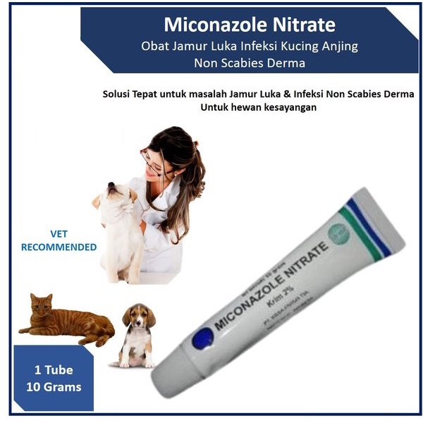 MICONAZOLE NITRATE 10gr - Obat Salep Jamur Kucing Anjing