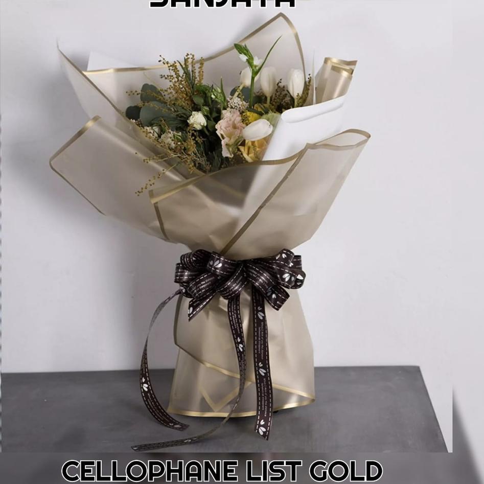 

Arrival CHAT TANYA STOCK TERLEBIH DAHULU SEBELUM MEMESAN / FLOWER WRAPPING PAPER LIST GOLD / KERTAS BUKET BUNGA LIST MAS HAND BOUQUET / CELLOPHANE LIST GOLD (20 LEMBAR)
