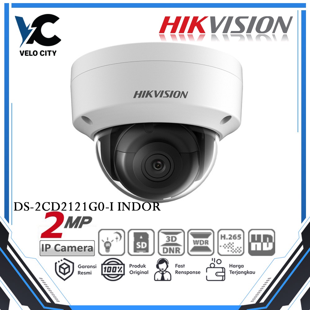 CCTV HIKVISION Indoor 2MP DS-2CD2121G0-I Hik Vision DS 2CD2121G0I - Garansi 2th