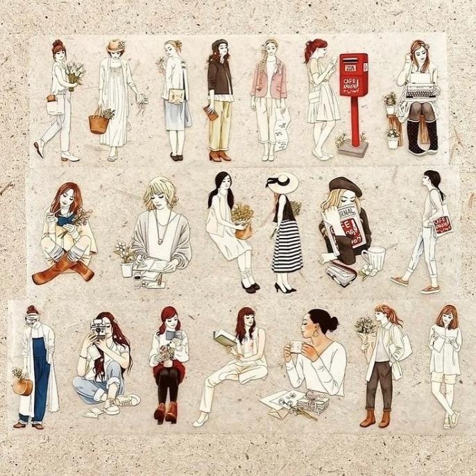 

$$$$] Cafe Analog x Windry Ramadhina - Spring Letters PET Tape (sampler 1m)