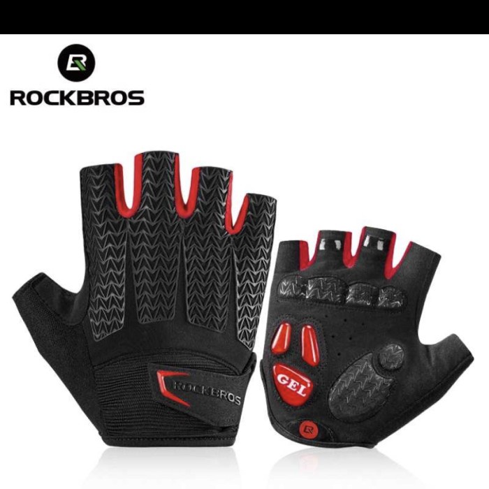 ROCKBROS***Sarung tangan Sepeda half finger shock Gel absorber S169