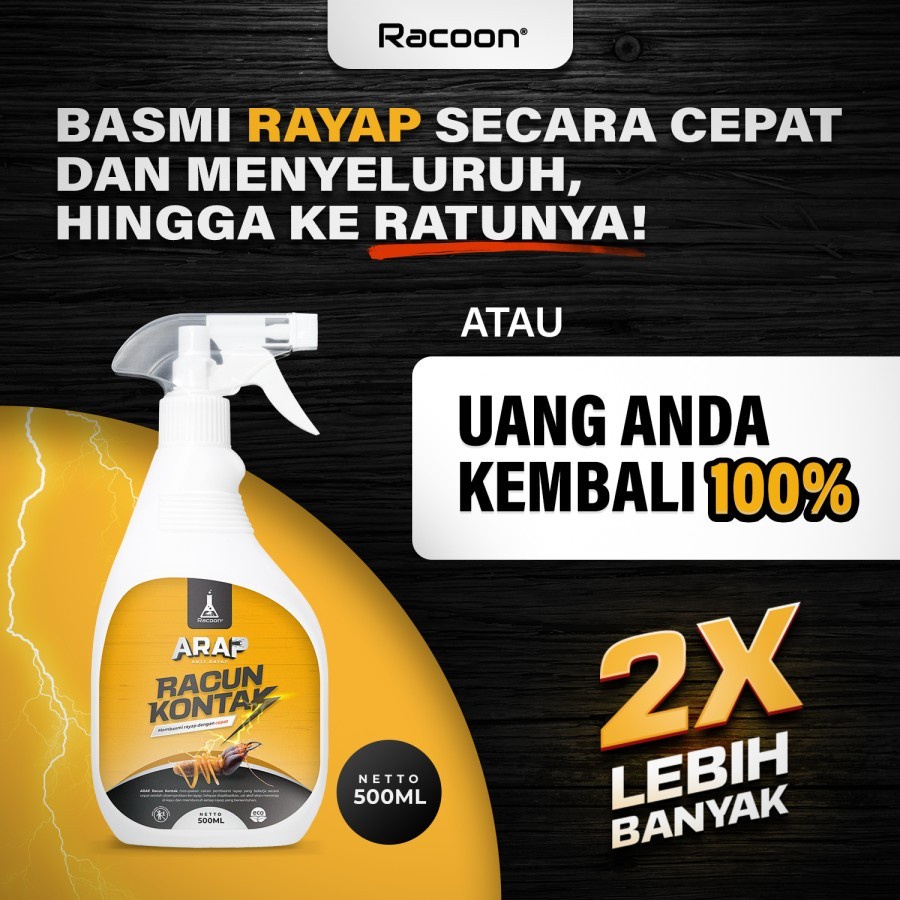 ARAP Obat Rayap obat Anti Rayap Racun Kontak ARAP Quick Action RACOON 500ml Bunuh Rayap Basmi Rayap