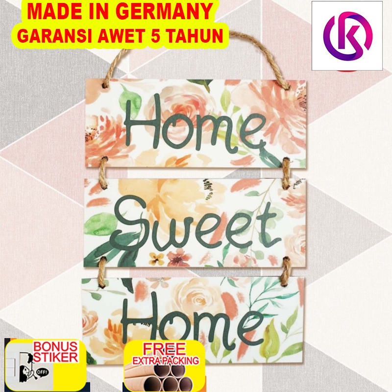 

Terlaris Hiasan Pajangan Dinding - HOME SWEET HOME FLORAL - Wall Sign Decor