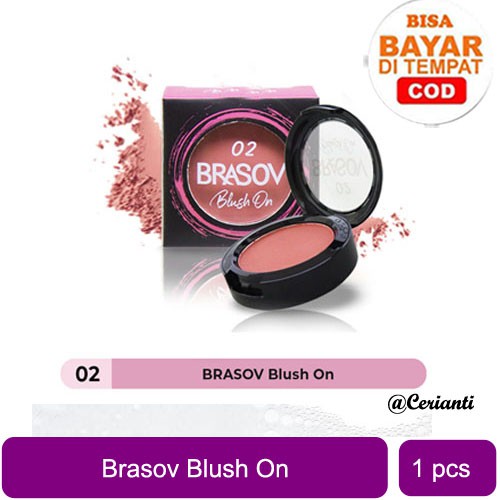 BRASOV Blush On Shade 01 &amp; 02 Pigmented Perona Pipi BPOM