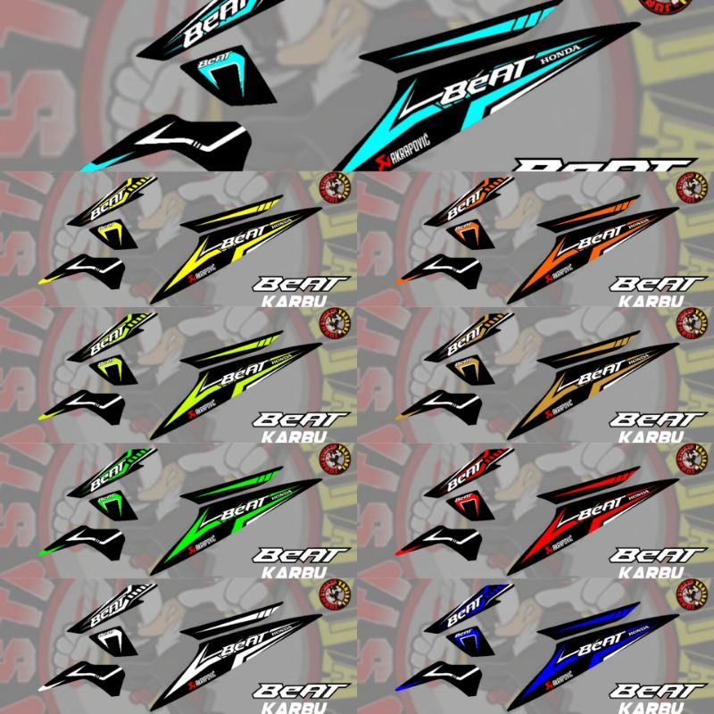 STRIPING STICKER VARIASI BEAT KARBU SIMPLE CONCEPT