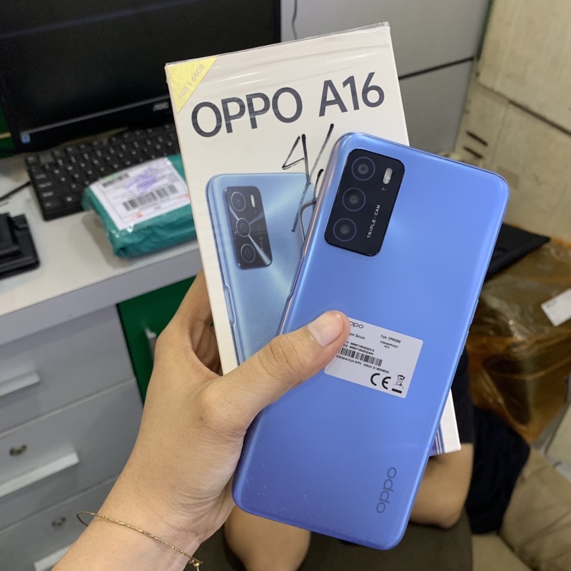 Oppo A16 4/64gb second bekas pakai normal fullset original resmi