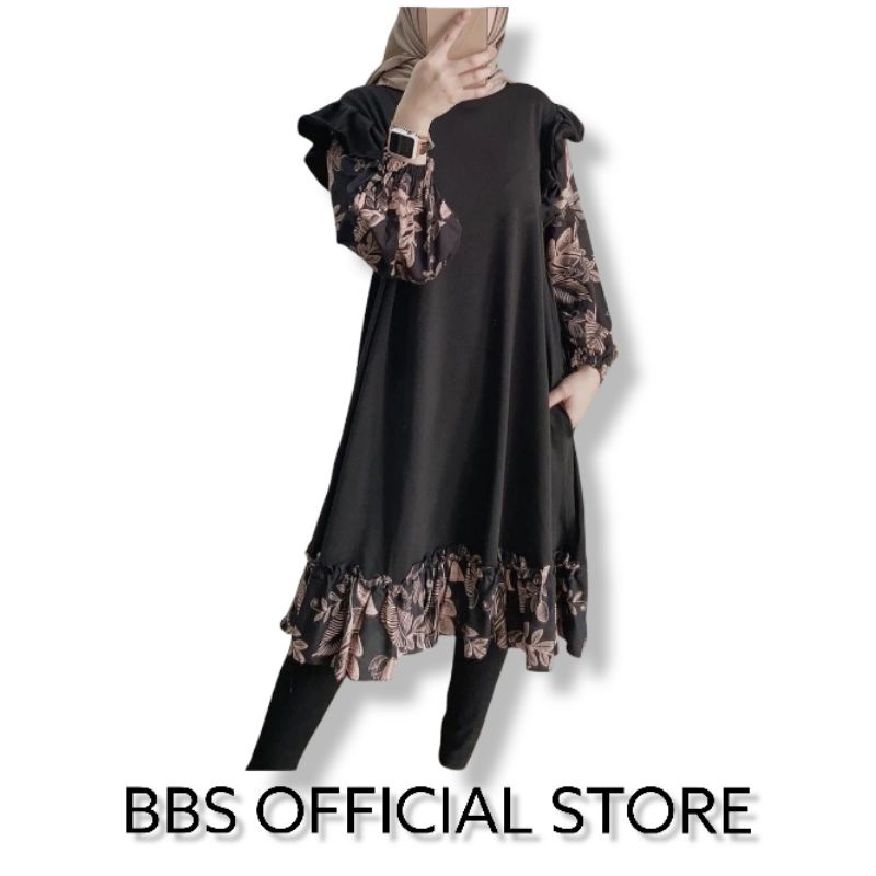 Hikko tunik | tunik | ottd hijab | tunik premium | pakaian wanita | hijab style | Tunik premium syar