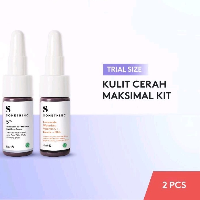 somethinc trial Size Kulit Cerah Maksimal Kit isi 2pc/ original 100%