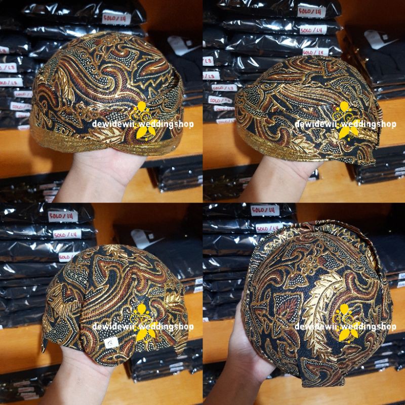 Blangkon Pengantin Prodo Solo, Motif Pisang Bali