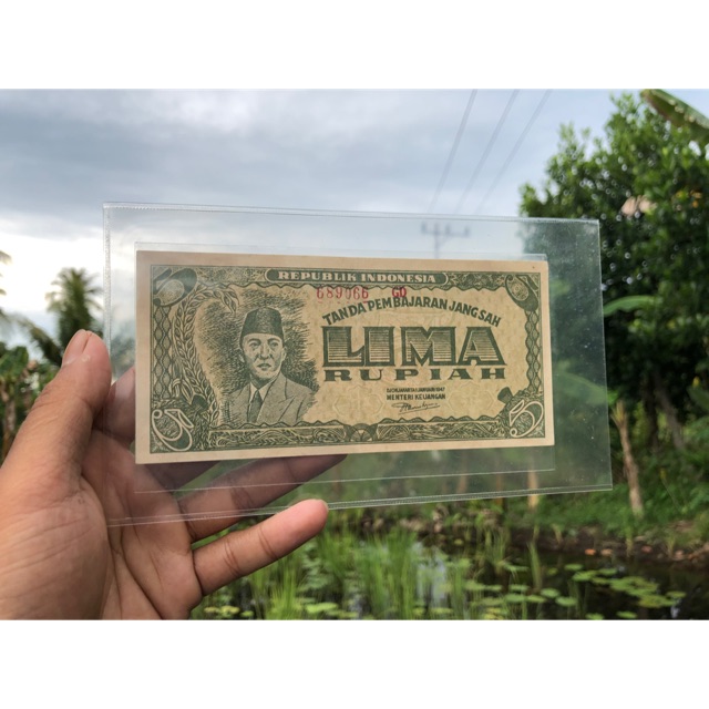 Uang Kuno 5 Soekarno Ori XF
