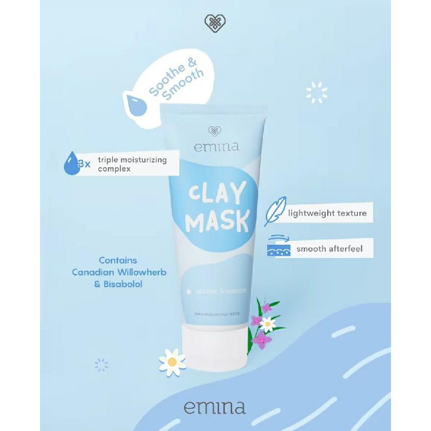 EMINA CLAY MASK SOOTHE AND SMOOTH - 60ml