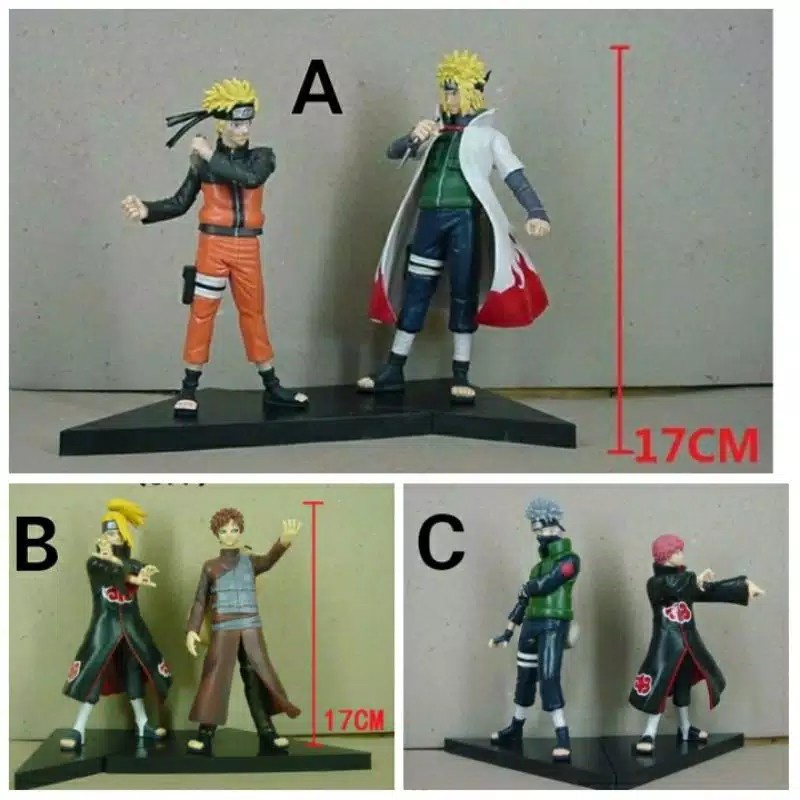Figure topper cake patung mainan NARUTO SIPUNDEN