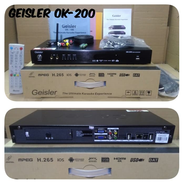 DVD PLAYER KARAOKE SYSTEM GEISLER OK 200  30RIBU LAGU